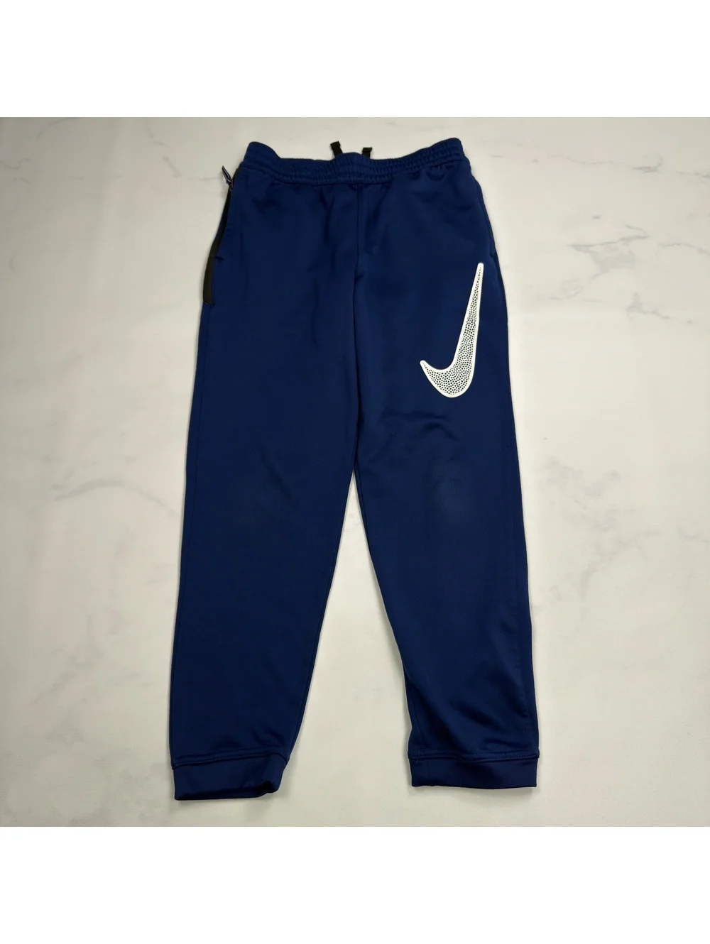 Nike Sweatpants Dri-FIT Blue Logo - Boys Medium